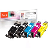 Peach Patrone (Canon PG-520/CLI-521) MultiPack Utángyártott toner - Színes (PI100-152)