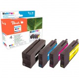 Peach PI300-728 tintapatron 4 dB Kompatibilis Nagy (XL) kapacitású Fekete, Cián, Magenta, Sárga (PI300-728)