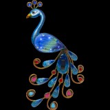 Peacock kerti fali szolár lámpa