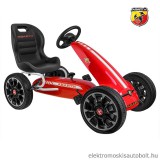 Pedálos Gokart Abarth Licence EVA Kerékkel-Állítható Ülés-Piros