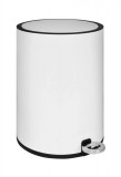Pedálos szemetes COPEN 6 L, fehér, softclose