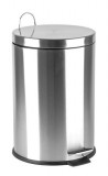 . Pedálos szemetes, rozsdamentes acél, kivehető műanyag vödörrel, 20 liter (UACROM20)