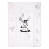 Pelenkázólap puha New Baby zebra - fehér 70x50cm