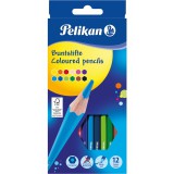 Pelikan: Hatszögletű színes ceruza 12 darabos (724005)