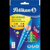 Pelikan Silverino 12 színű vastag, háromszögletű színesceruza készlet (324520)