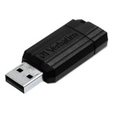 Pen Drive 128GB Verbatim PinStripe USB 2.0 fekete (49071) (ve-49071)