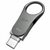 Pen Drive 16GB Silicon Power Mobile C80 USB-TypeC - USB 3.0 titán (SP016GBUC3C80V1S) (SP016GBUC3C80V1S)