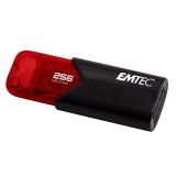 Pen Drive 256GB Emtec B110 Click Easy 3.2 USB 3.2 fekete-piros (ECMMD256GB113) (ECMMD256GB113)