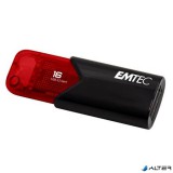 Pendrive, 16GB, USB 3.2, EMTEC "B110 Click Easy", fekete-piros
