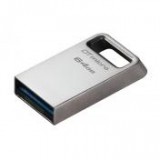 Pendrive, 64GB, USB 3.2, 200MB, fém, KINGSTON "DT Micro Gen2"