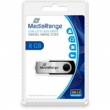 Pendrive MediaRange MR908 8 GB USB 2.0 fekete (MR908)