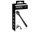 Penisplug Penis Plug Dilator - akkus, vibrációs dilátor (1cm) - fekete
