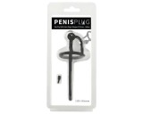 Penisplug - szilikon dilátor makkgyűrűvel (0,6mm) - fekete