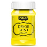 Pentart dekorfesték lágy élénk színek 100 ml citromsárga