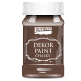 Pentart dekorfesték lágy élénk színek 100 ml gesztenyebarna