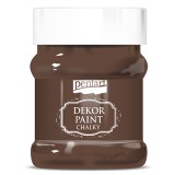 Pentart dekorfesték lágy élénk színek 230 ml gesztenyebarna