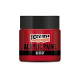 Pentart Fényes akrilfesték 50 ml rúzspiros - 13373