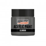 Pentart Glamour metál 50 ml ezüstfekete - 29395