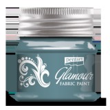 Pentart Glamour textilfesték 50 ml türkizezüst