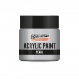 Pentart Gyöngyház akrilfesték 50 ml ezüst - 3538