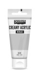 Pentart Krémes akrilfesték metál 60 ml ezüst - 28008