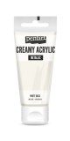 Pentart Krémes akrilfesték metál 60 ml fehérarany - 29746