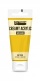 Pentart Krémes akrilfesték selyemfényű 200 ml napsárga - 39006