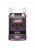 Pentart Metál akrilfesték 100 ml padlizsán - 10277