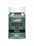 Pentart Metál akrilfesték 100 ml zöldeskék - 2020