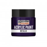 Pentart Metál akrilfesték 50 ml ezüstlila - 29360