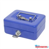 Pénzkazetta fém 125x55x95 mm kicsi Bluering(R) kék