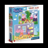 Peppa malac Supercolor 2 az 1-ben puzzle 2x20db-os - Clementoni