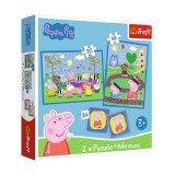 Peppa malacos 2 az 1-ben puzzle és memóriajáték - Trefl