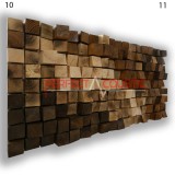 Perfect Acoustic Art diffúzor kicsi kockával 60x60x13cm- 10 mintával - 1db 60x60x10cm Csomagolva, szállítással