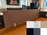 Perfect Acoustic Bilnora asztal elválasztó hangelnyelő panel 120x30x1.2cm - 14 sötét szűrke , L Clip