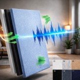 Perfect Acoustic Bilnora extra sűrű filc hangszigetelő panel 120x60x1,2cm vastag - Ezüst