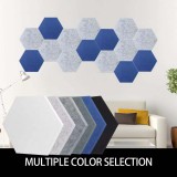 Perfect Acoustic Bilnora extra sűrű Hatszögletű öntapadós hátoldalú filc hangszigetelő panel nappaliba 9mm Vastag 50*50 cm - 01 Fehér , 50x50x0,9cm