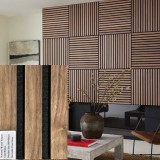 Perfect Acoustic FREJA hangelnyelő falpanel 200x60x2,2cm. Walnut - Egyedi méretre is levágjuk - 100x60x2,2cm , Walnut JK