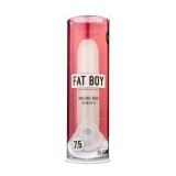 Perfect Fit Fat Boy Micro Ribbed - péniszköpeny (19cm) - fehér