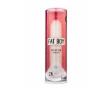 Perfect Fit Fat Boy Micro Ribbed - péniszköpeny (19cm) - tejfehér