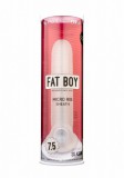 Perfect Fit Fat Boy Micro Ribbed - péniszköpeny (19cm) - tejfehér