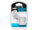 Perfect Fit SilaSkin Cock Péniszgyűrű és Herenyújtó-gyűrű (fehér)