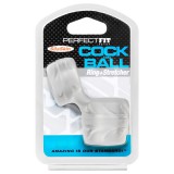 Perfect Fit SilaSkin Cock Péniszgyűrű és Herenyújtó-gyűrű (fehér)