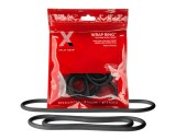 Perfect Fit Slim Wrap - vékony péniszgyűrű szett - fekete (3db)