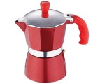 Perfect Home Alumínium kávéfőző 3 személyes, kotyogó, Piros