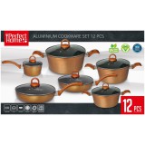 Perfect Home Edényszett aluminium 12 részes réz