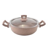 Perfect Home Germanitium line szeletsütő matt piros tapadásmentes bevonattal üvegfedővel 28 cm