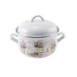 Perfect Home Levendula Zománcozott lábas 16 cm+fedő 14223