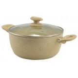 Perfect Home Marble line lábas tapadásmentes bevonattal üvegfedővel 28 cm