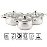 Perfect home Star 6 részes rozsdamentes edénykészlet